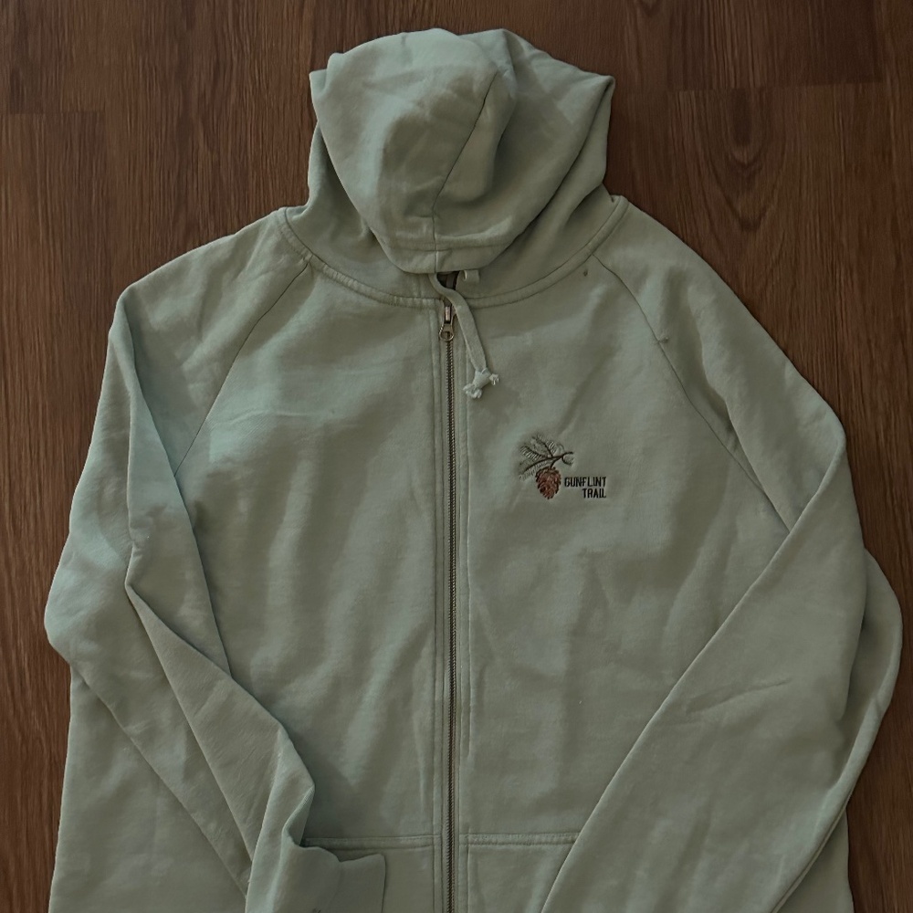 Zip-up Green Sweatshirt